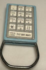 Vintage Telephone Dial Pad Phone Communications Sales Sample Keychain Key Ring