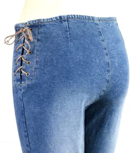 Jeans Women's Size 12 Large QPD Light To Medium Blue Wash Cotton Blend Boot Cut  - Picture 1 of 7