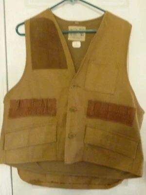 Canvas Shooting Vest Men's Large Vintage Nesco - Image 1 of 4