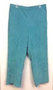 Pantalones Alfred Dunner Grand Canyon para mujer talla 14 turquesa aguamarina - Imagen 1 de 6