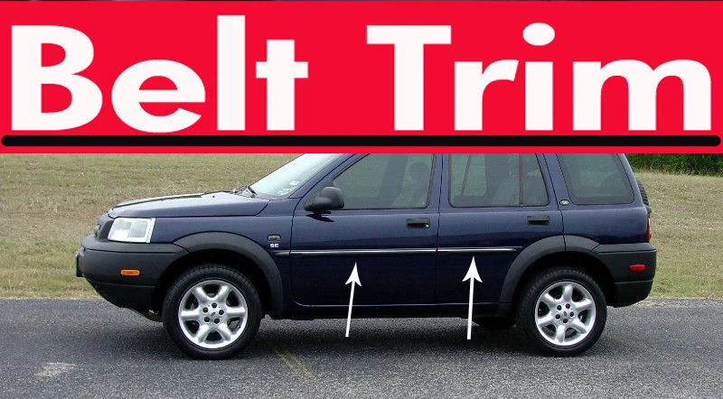 For Land Rover FREELANDER CHROME SIDE BELT TRIM DOOR MOLDING 1996 - 2006 - Image 1 of 1