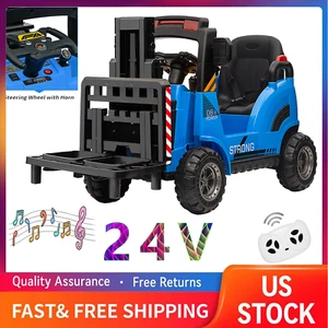 2 Speeds 12V Electric Ride On Liftable Forklift Car With Remote Control & Music - Picture 1 of 25