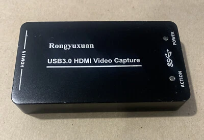  Rongyuxuan HDMI to USB3.0/2.0 Dongle 1080P 60FPS Drive-Free HDMI Video Capture - Image 1 of 4