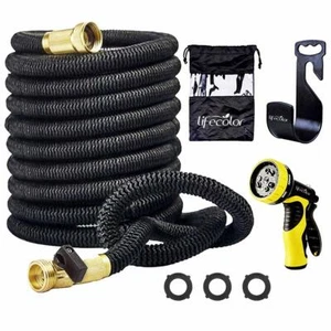 lifecolor 50' Expanding Hose Stretch Hosepipe, 9 Functions Sprayer, Strongest Ex - Picture 1 of 1