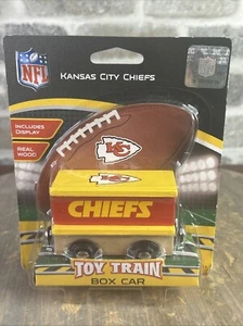 MasterPieces - Kansas City Chiefs - NFL Wood Toy Train Box Car - Picture 1 of 3