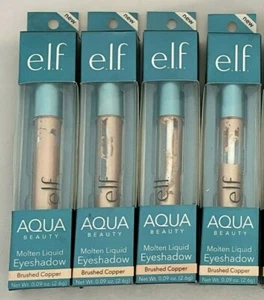 4-Pack NEW e.l.f. ELF Aqua Beauty Molten Eyeshadow 57029 Brushed Copper (Boxed) - Picture 1 of 1