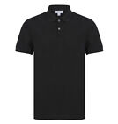 Sunspel Mens Polo Shirt Short Sleeve Supima Cotton Logo Branded Pique In Black