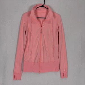 Lululemon Nice Asana Jacket in Bleached Coral Women's Size 8 - Picture 1 of 10