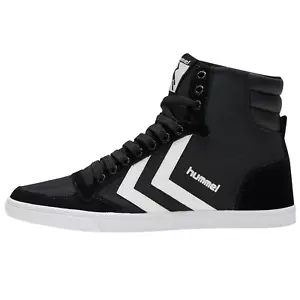 Hummel Slimmer Stadil High Unisex Lifestyle Sneaker Shoes black 063511 2113 SALE - Picture 1 of 12