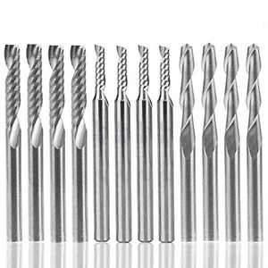 Fraise en carbure de tungstène 12 PCS 4 PCS 1/8 "pour fraises CNC Outils à do... - Imagen 1 de 8