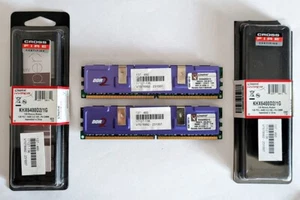 2 módulos de memoria DDR2 PC-6400 1GB (2GB total) 800MHz Kingston HyperX - Imagen 1 de 3