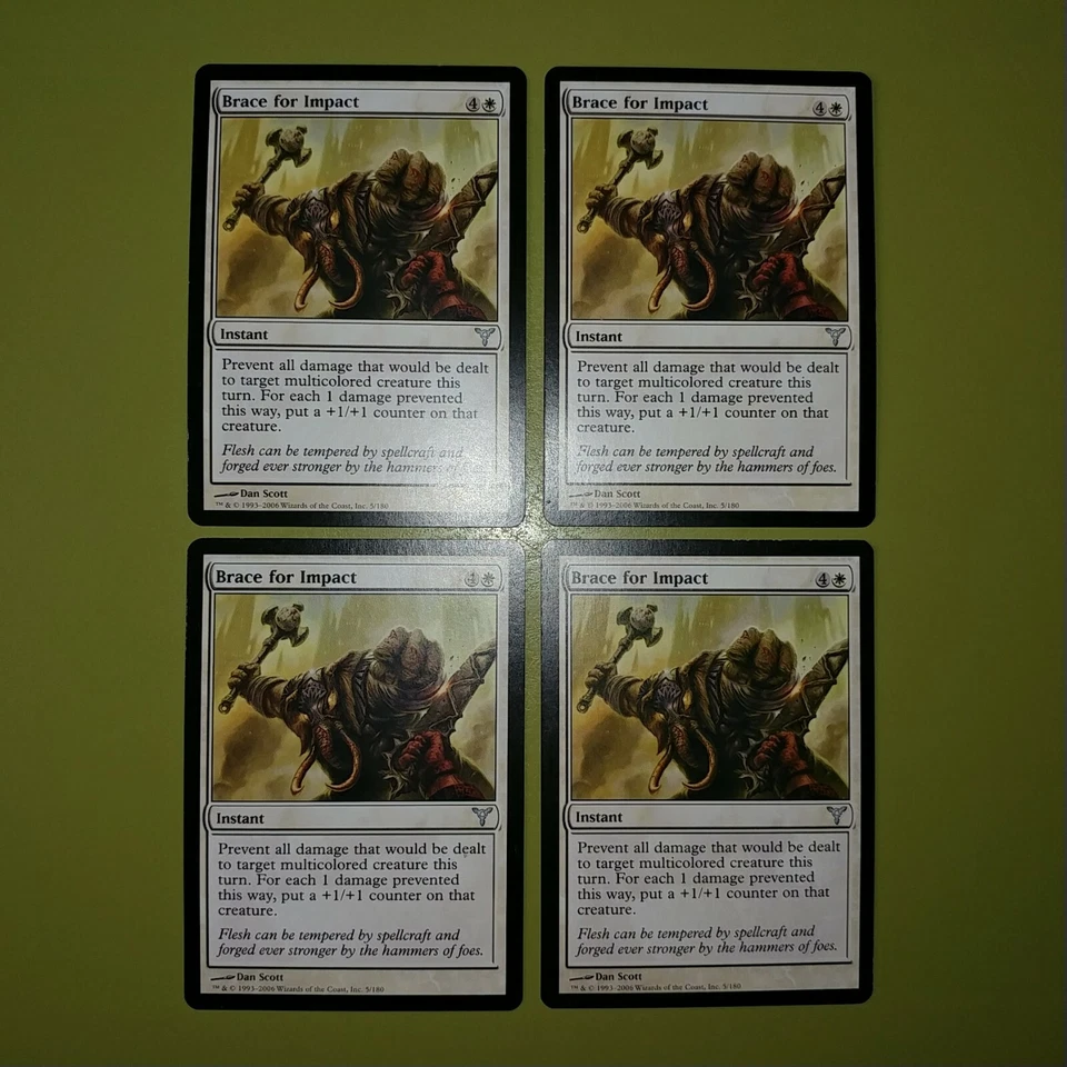 Brace for Impact x4 Dissension 4x Playset Magic the Gathering MTG  - Image 1 of 1