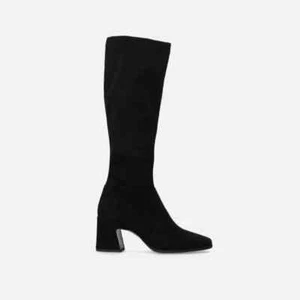 Boot Bruno Premi in Black Suede with Side Zipper, H 7.5 cm Art BG2004X - Picture 1 of 7