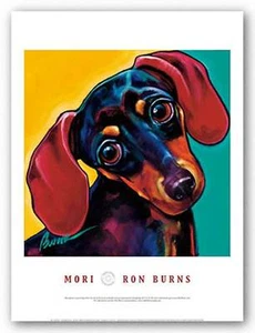 Mori by Ron Burns Dog Art Print 18x24 - Picture 1 of 1