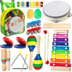 Musical Toys for Toddlers 3-5, Wooden Percussion Instruments Toy for Kids Bab... - Bild 1 von 9