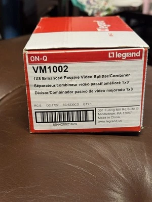 Divisor/combinador de video pasivo mejorado Legrand Vm 1002 1x8 Foto 1 de 3