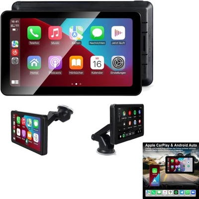 CarPlay, Android Auto, Navigation, 7 Zoll IPS, Bluetooth, FM, Touchscreen - Bild 1 von 2