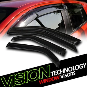 Rain/Wind Guard Dark Vent Shade Deflector Window Visors 4Pc For 01-06 Acura Mdx - Picture 1 of 2