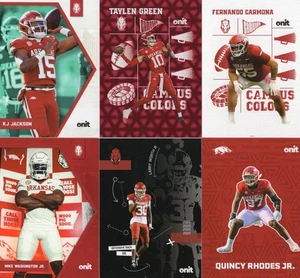 ONIT Athlete 2025 Arkansas Razorbacks Football Trading Card Singles - You Pick - Picture 1 of 96
