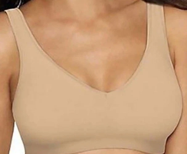 Hanes Women's Full Coverage SmoothTec Band Unlined Wireless Bra G796 Pink XL