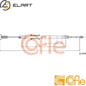 CABLE PARKING BRAKE 10.4744 FOR FIAT DUCATO/Bus/Platform/Chassis/Van CITROËN - Picture 1 of 7