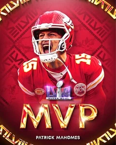 Foto de fútbol americano de la NFL Patrick Mahomes Super Bowl LVIII MVP Kansas City Chiefs 8x10 - Imagen 1 de 1