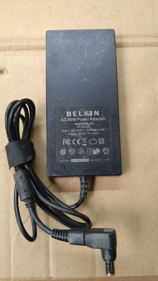 Genuine BELKIN F5L070 - AC/DC ADAPTER DC 19.5V = 4.62A - Black - Image 1 of 4