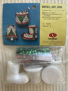 Kit de adornos de tambor mini campana bota Thomas Boutique de colección paquete sin abrir. (C) - Imagen 1 de 4