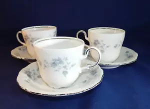 Johann Haviland Blue Garland Bavaria 3 Kaffeetassen/Teetassen & 3 Untertassen Set Lot - Bild 1 von 6