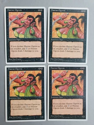 Hasran Ogress x4 Playset, MTG Chronicles (1995), Common Black Creature NM+ - Image 1 of 2