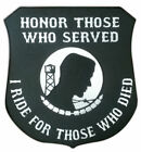 Motorcycle Jacket Embroidered Back Patch - Honor Those Who Served - Military Vet