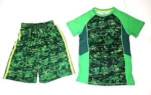 Boys Champion Green Camo Swimming Set Size XL 16-18 - Picture 1 of 10
