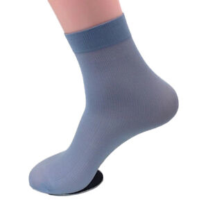 1Pair Mens Bamboo Silk Ankle Socks Business Dress Socks Sports Casual Comfort