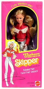 Vintage Western Skipper Doll - 5029 Never Removed from Box 1981 by Mattel 10 in. - Picture 1 of 7