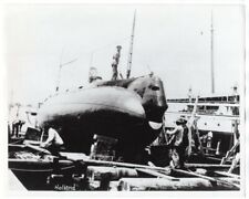 1901 Submarine USS Holland in Drydock in 8x10 1950s Original Press Photo