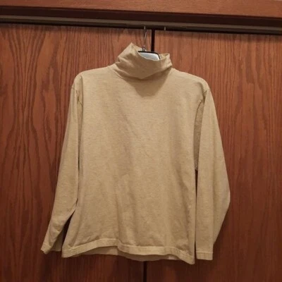 ¡NUEVO! Suéter Newport News Mujer Cuello Alto Crema Talla M Foto 1 de 4