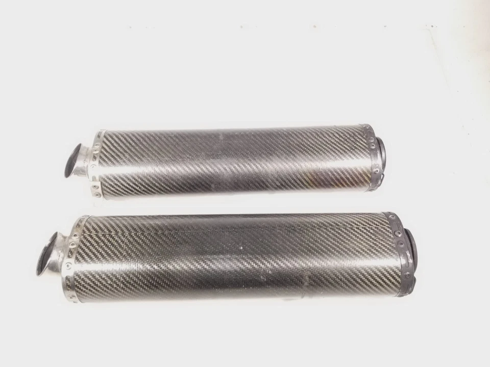 Ducati 748 Monoposto 916 996 2000 tubos silenciadores de escape de fibra de carbono Foto 1 de 4