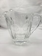 Lancaster Colony / Fostoria 'Coin Glass' Clear Heavy 32 oz Water Pitcher 