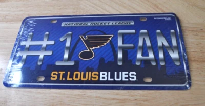 ST Louis Blues NHL Hockey #1 Fan Novelty License Plate - Image 1 of 4