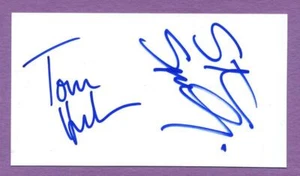 Saving Private Ryan Tom Hanks & Steven Spielberg Authentic Cut Signature Card B - Picture 1 of 1