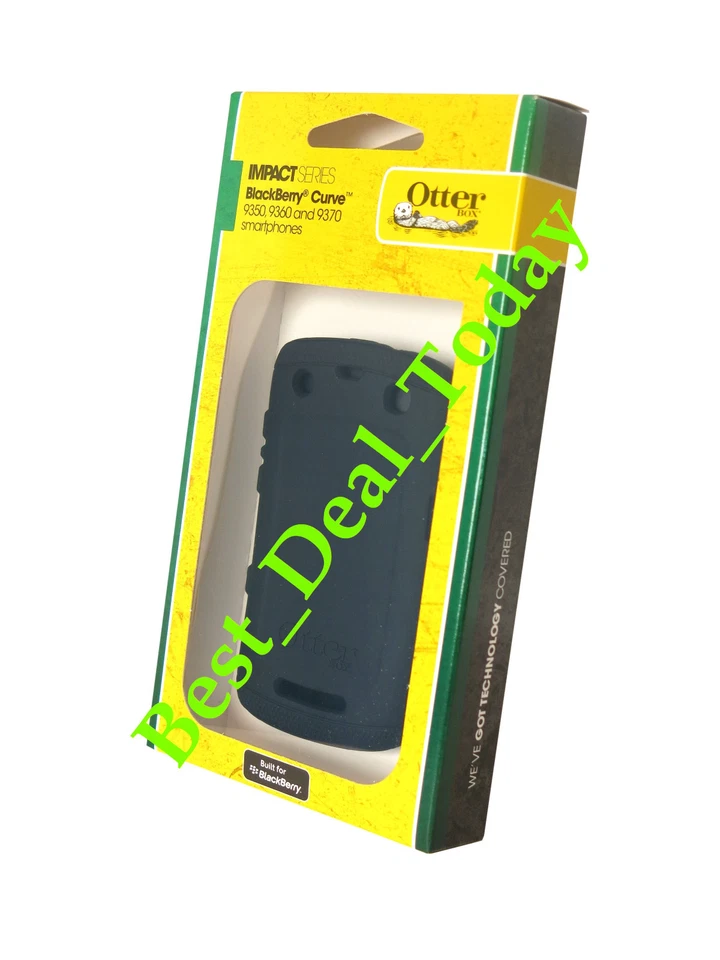 FUNDA PIEL IMPACTO OTTERBOX APTA PARA BLACKBERRY CURVE 9350 9360 9370 NEGRA Foto 1 de 2