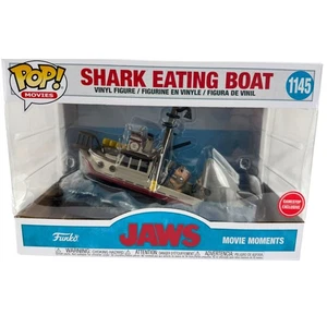 Jaws Movie Moment Pop! Vinyl, Haifisch fressende Bootsszene exklusives Sammlerstück - Bild 1 von 7
