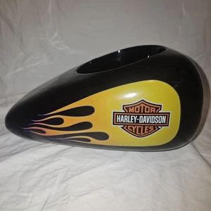 Jarrón de cerámica Harley Davidson Flames arreglos comestibles tanque de gasolina - Imagen 1 de 9