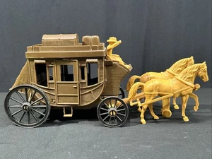 Vintage Processed Plastics Carriage with Horses Plastic Toy USA Montgomery #2 - Picture 1 of 17