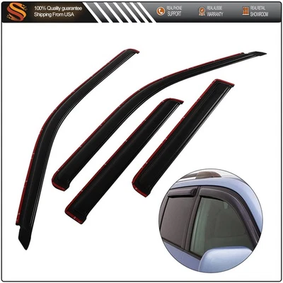 Fors1991-2005 For Ford Explorer Window Visor Shade Vent Wind Rain Sun Deflector - Image 1 of 4