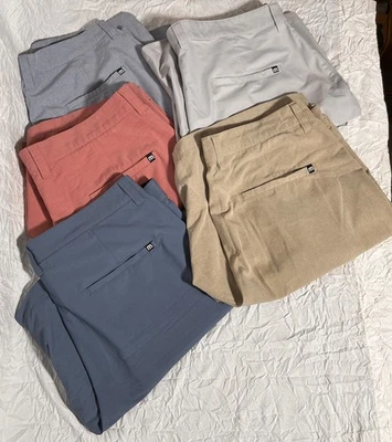 Pantalones Cortos de Golf Travis Mathew Para Hombres 4-35 1-34 Informales Chinos Rendimiento ¡Lote de 5! LEER Foto 1 de 4