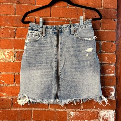 Falda vaquera Abercrombie & Fitch Zoe tiro natural vintage línea A cremallera talla 10 Foto 1 de 4