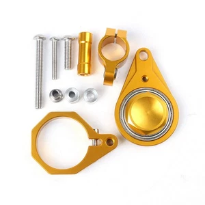 CNC Steering Damper Bracket For Suzuki GSXR 600 750 08-10 1000 07-08 K7 K8 Gold - Imagen 1 de 4