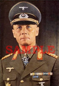 German WW 2 General Erwin Rommel Colorized Photo 8 X 10 Reproduction - Picture 1 of 1