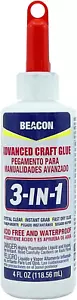 BEACON 3-in-1 Advanced Craft Glue - Fast-Drying, Crystal Clear Adhesive for Wood - Picture 1 of 7